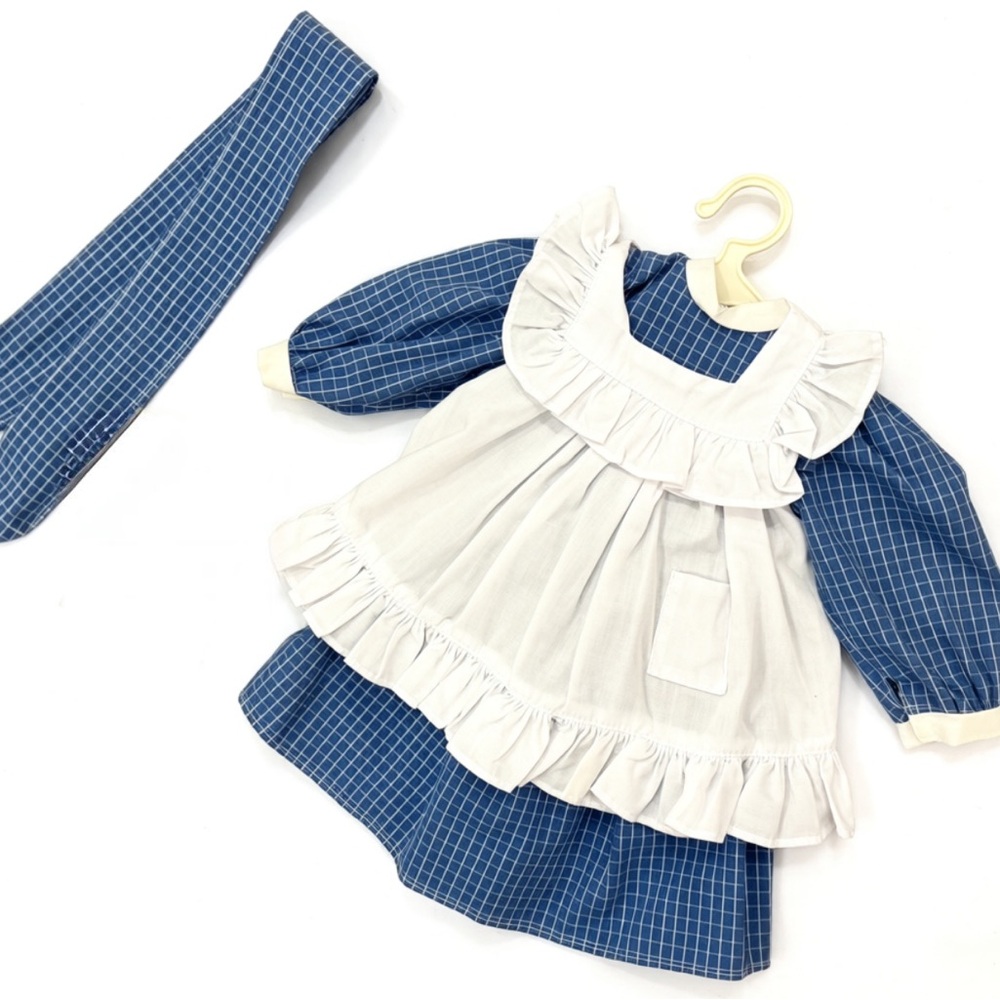 VTG Retired 1994 Pleasant Company Samantha Play Dress & Pinafore Complete Set